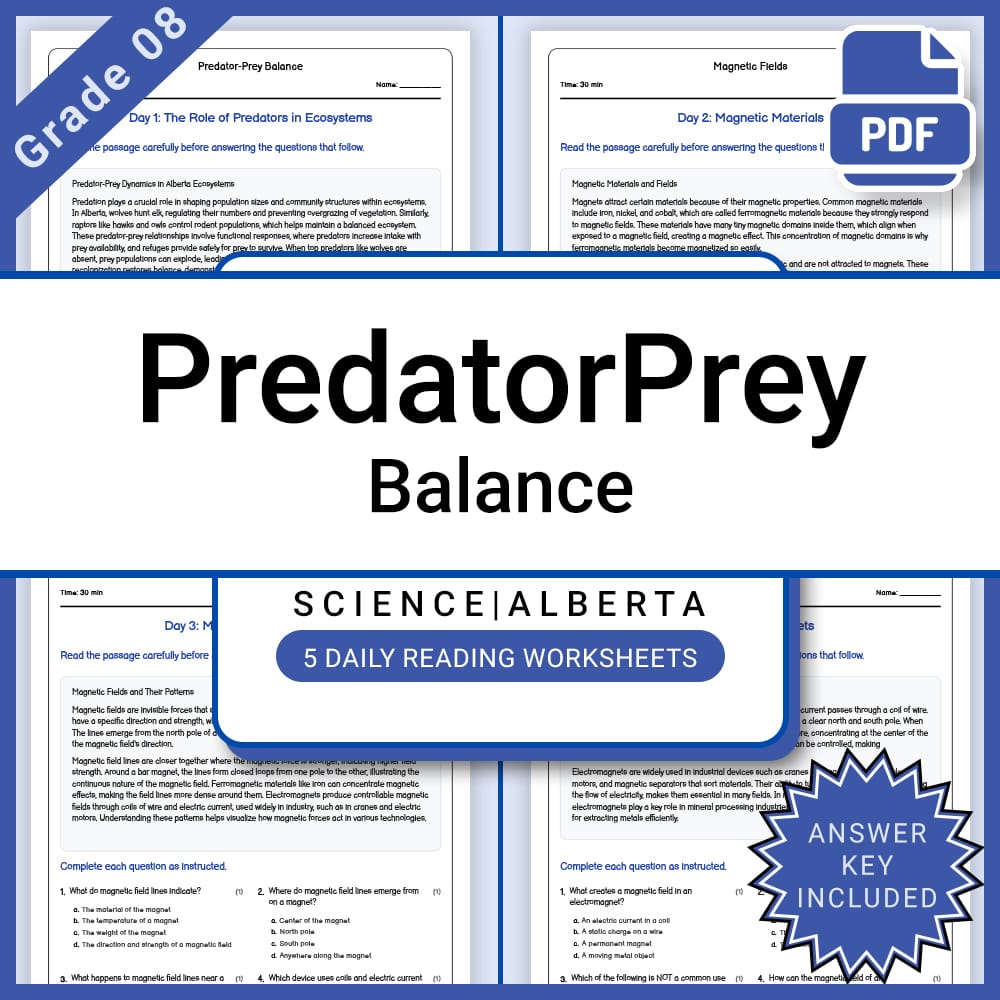 Grade 8 Science Lesson Bundle | Ecosystems, Energy, and Environmental Impact — included worksheet 15