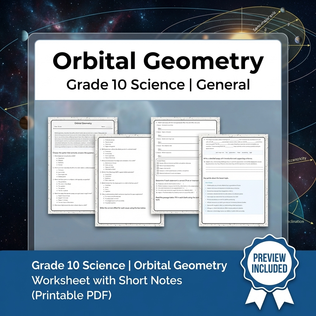 Grade 10 Science Modeling & Evidence Reasoning Full-Year Bundle | General — included worksheet 40