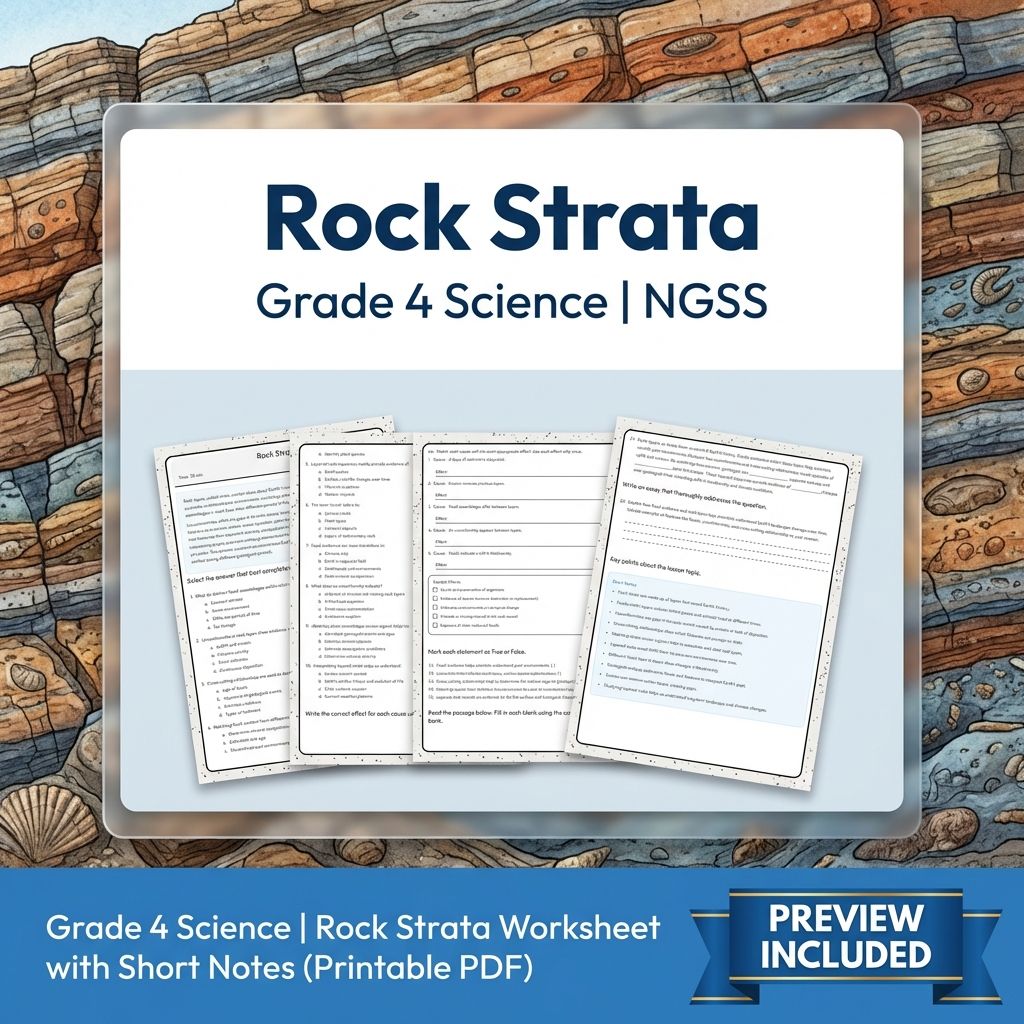 Grade 4 Science Worksheet Pack | NGSS-Aligned Energy, Weather & Structures — included worksheet 15