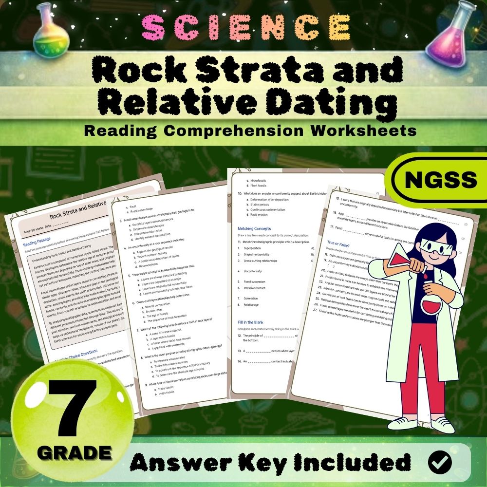 Grade 7 Science Worksheet Bundle | Earth & Space, Life, and Physical Science — included worksheet 46