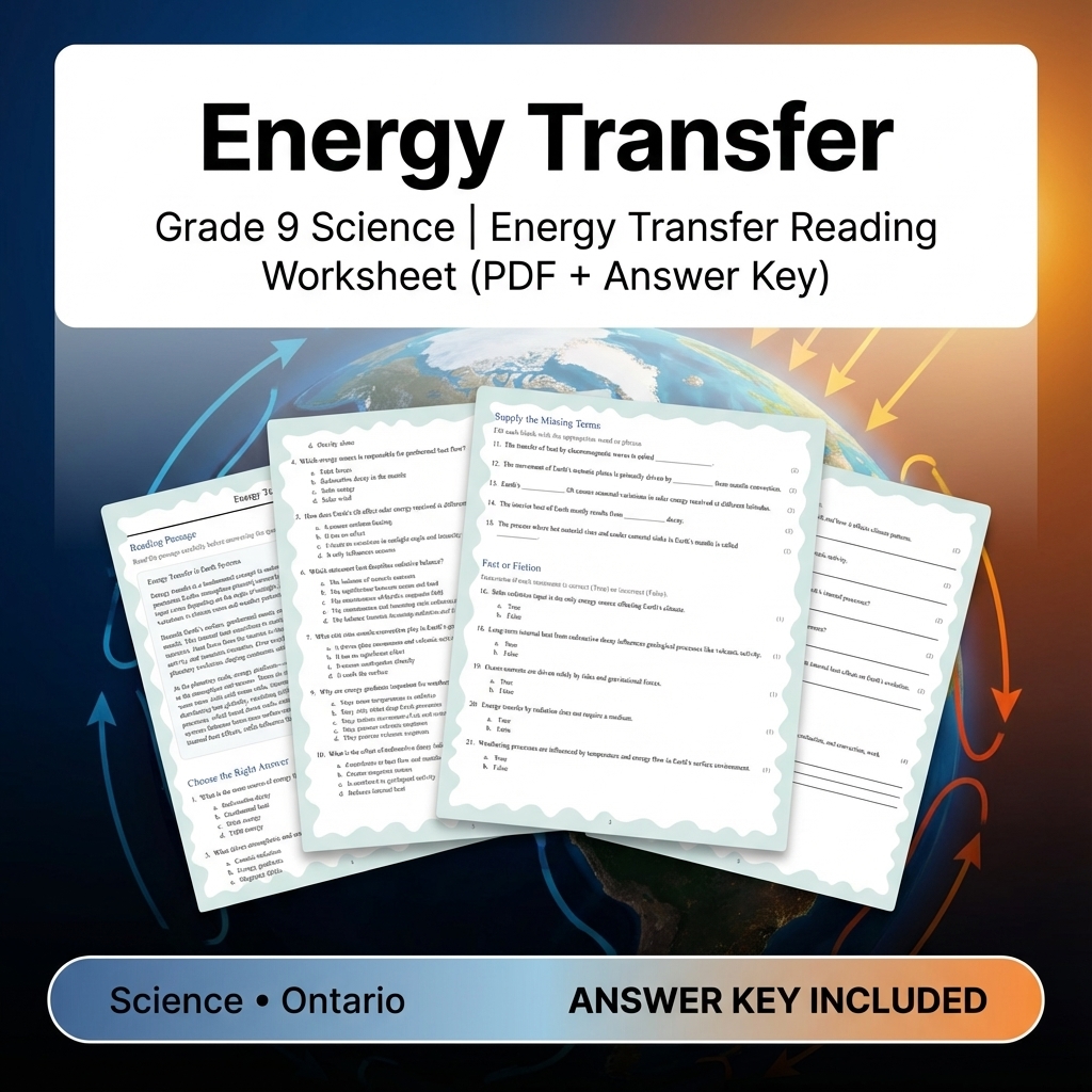 Grade 9 Science Bundle – Comprehensive NGSS-aligned Activities & Answer Keys — included worksheet 58
