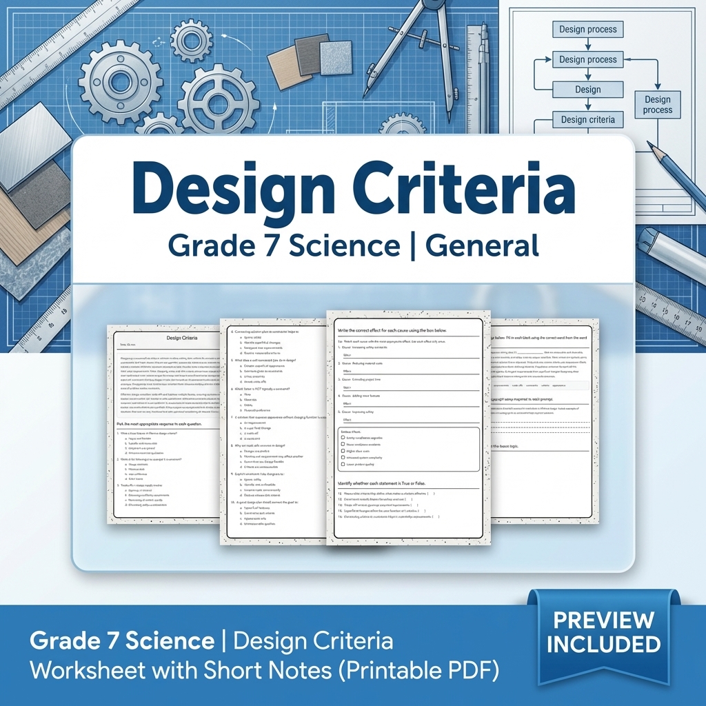 Grade 7 Science Data, Models, and Systems Full-Year Bundle | General Framework — included worksheet 37