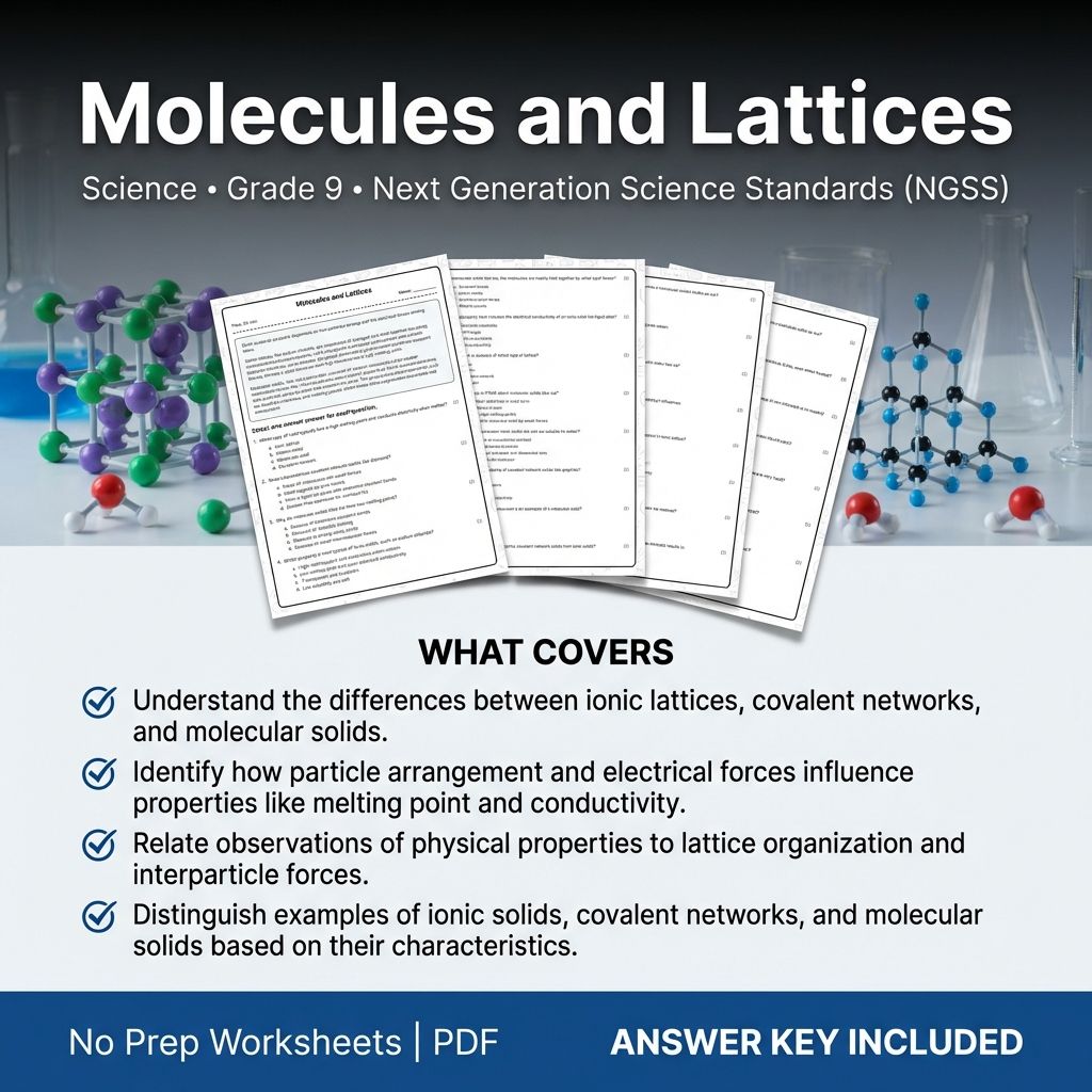 Grade 9 Science Worksheet Bundle | Physics, Biology, Earth & Energy Topics — included worksheet 59