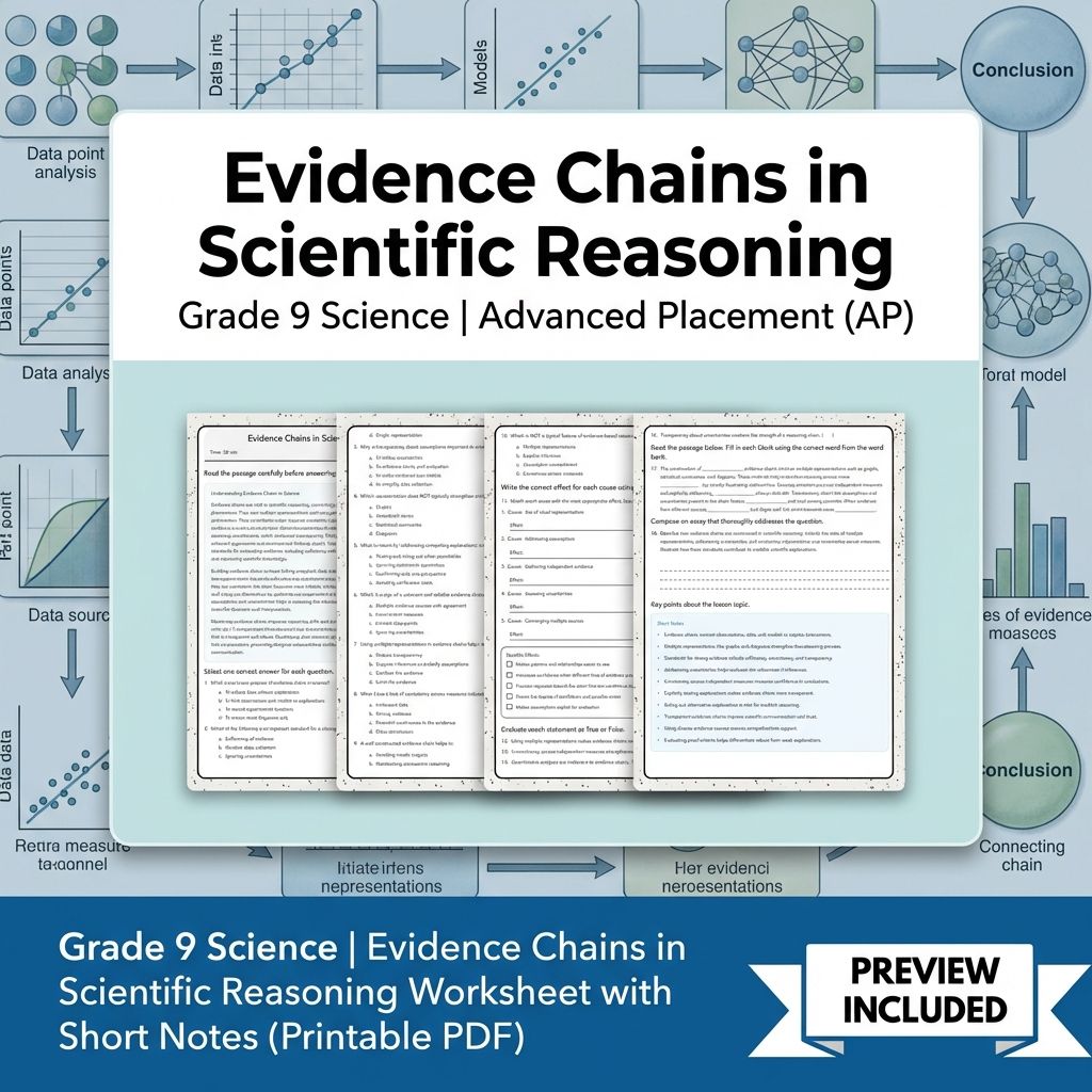 Grade 9 Science | Critical Thinking & Data Analysis Unit Bundle (Worksheets) — included worksheet 16