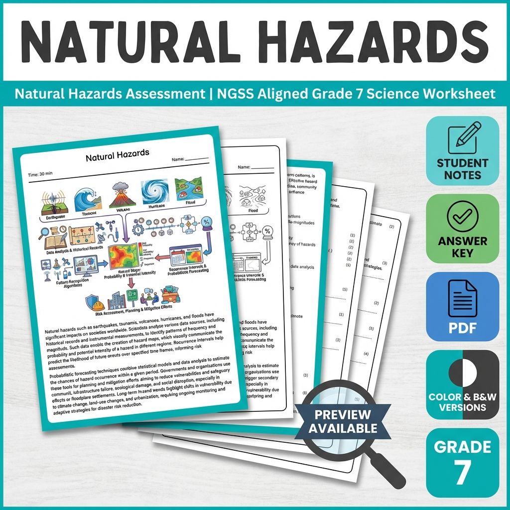 Grade 7 Science Full Year Bundle | NGSS Assessment Worksheets & Resources — included worksheet 49