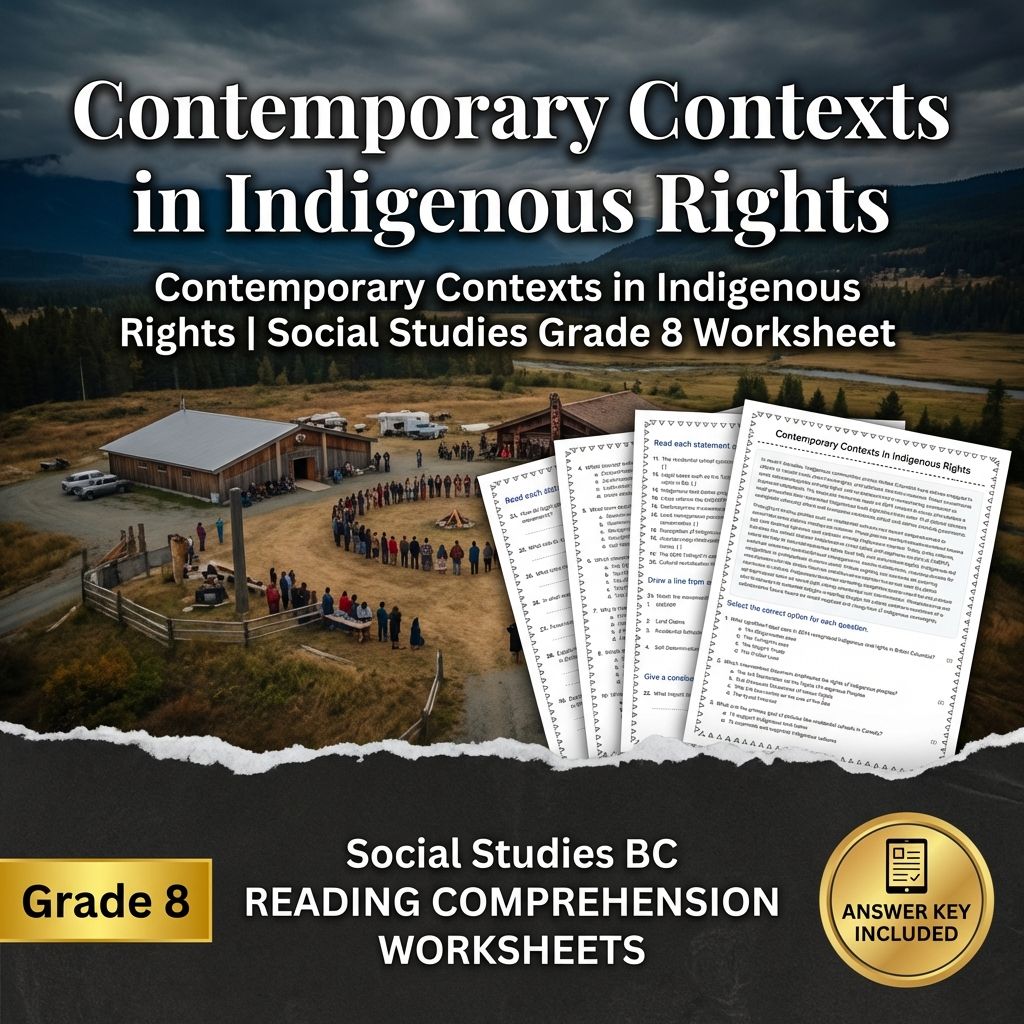Grade 8 Social Studies | Indigenous Rights & Government Policies Bundle  — included worksheet 6