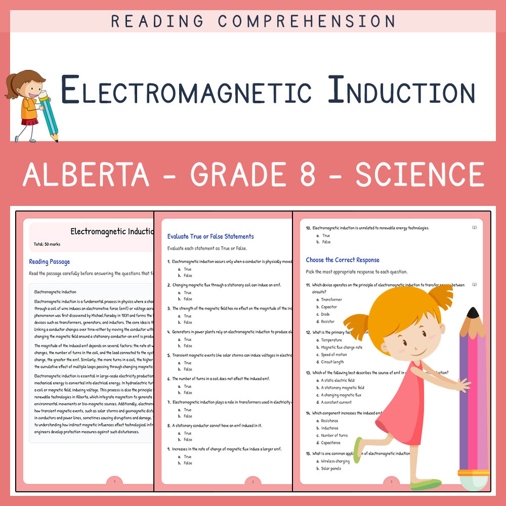 Grade 8 Science worksheet elena worksheet — Grade 8 Science | Electromagnetic Induction Worksheet | Alberta Standards — pa…