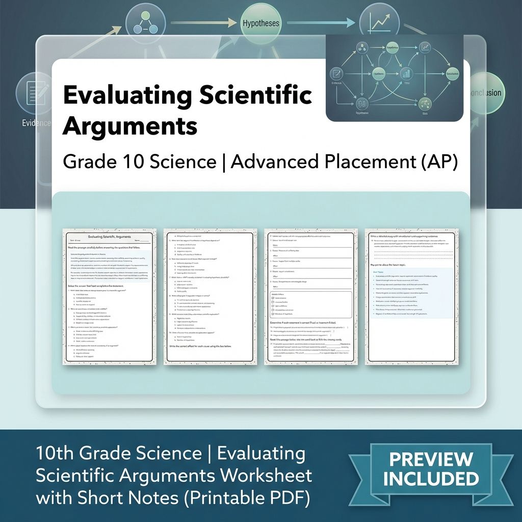 Grade 10 Science Unit | Data Analysis, Modelling  Worksheet Pack — included worksheet 14