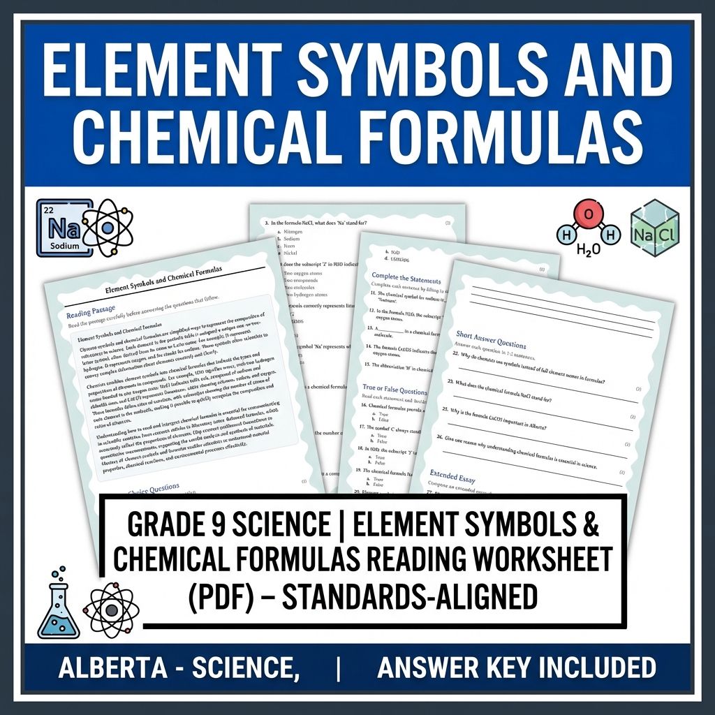 Grade 9 Science | Physics, Biology & Chemistry Mastery (Answer Key Included) — included worksheet 56