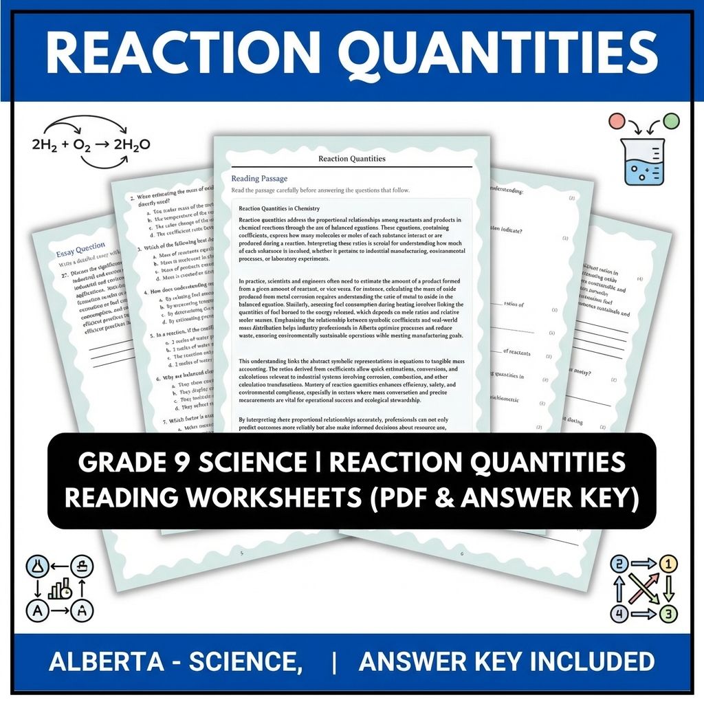 Grade 9 Science | Physics, Biology & Chemistry Mastery (Answer Key Included) — included worksheet 57