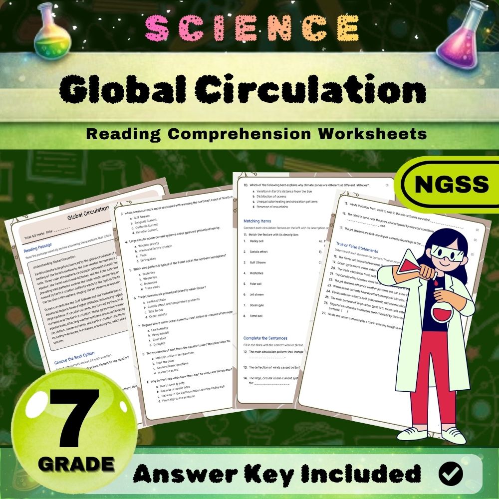 Grade 7 Science Worksheet Bundle | Earth & Space, Life, and Physical Science — included worksheet 47