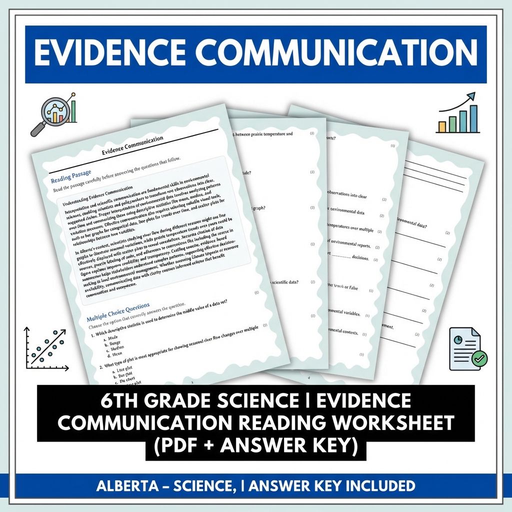 Grade 6 Science Bundle – Data Analysis, Scientific Inquiry & Measurement Skills — included worksheet 14