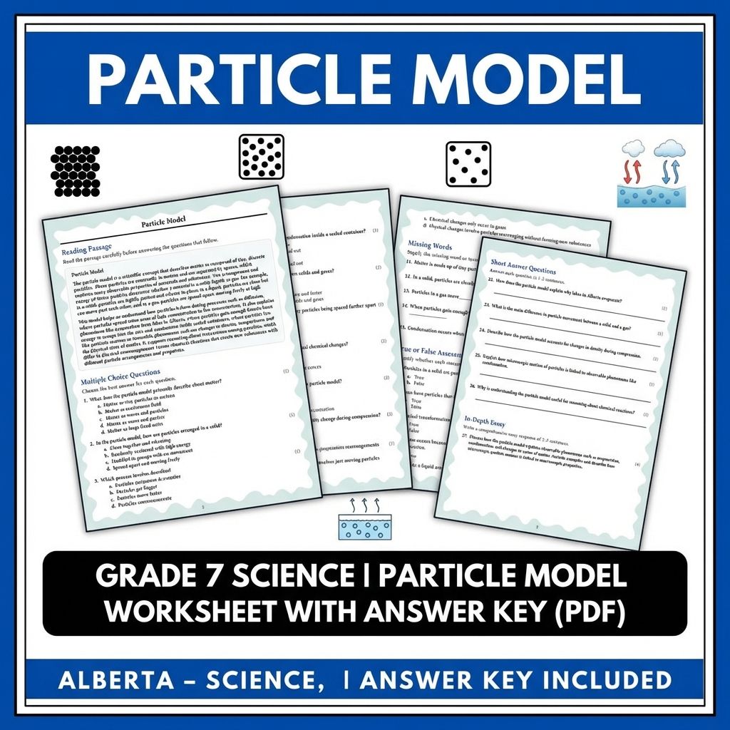 Grade 7 Science Worksheet Pack | Energy, Matter & Ecosystem Concepts — included worksheet 57