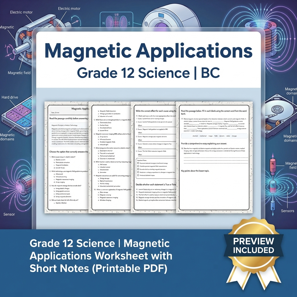 Grade 12 Science Full Year Bundle | Thermochemistry, Earth Systems, Genetics — included worksheet 56