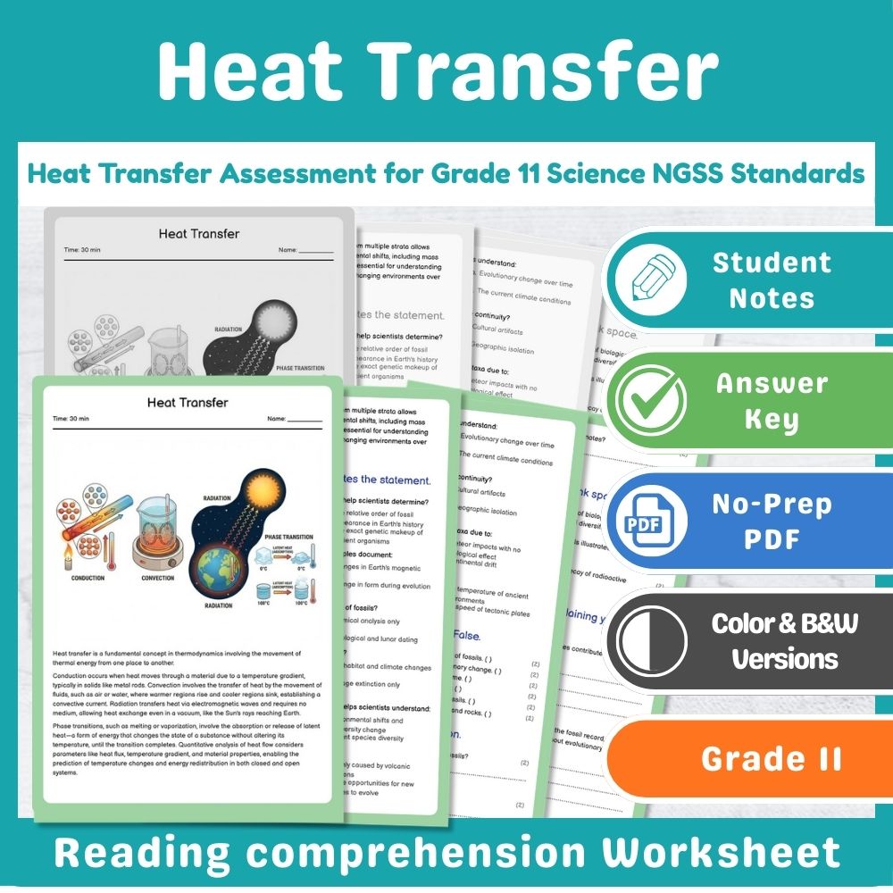 Grade 11 Science Power & Energy Assessment | NGSS Standards-Aligned Mini Bundle — included worksheet 4