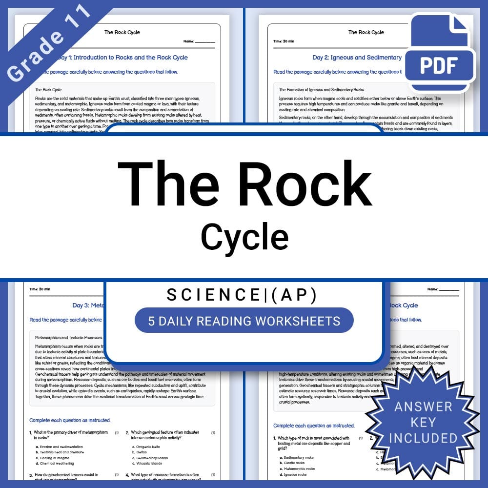 Grade 11 Earth and Space Sciences Lesson Bundle | AP Science Curriculum — included worksheet 9