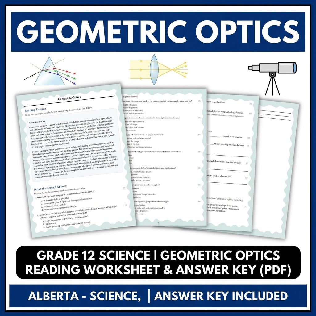 Grade 12 Science UNIT Bundle – Waves, Nuclear & Electromagnetism Worksheets — included worksheet 14