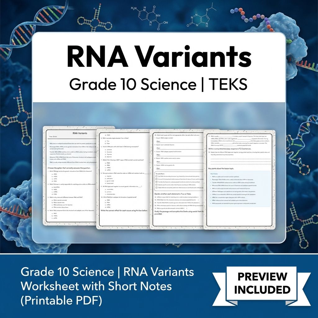 Grade 10 Science Worksheet Bundle – Genetics, Cell Biology & Ecology (PDF) — included worksheet 59