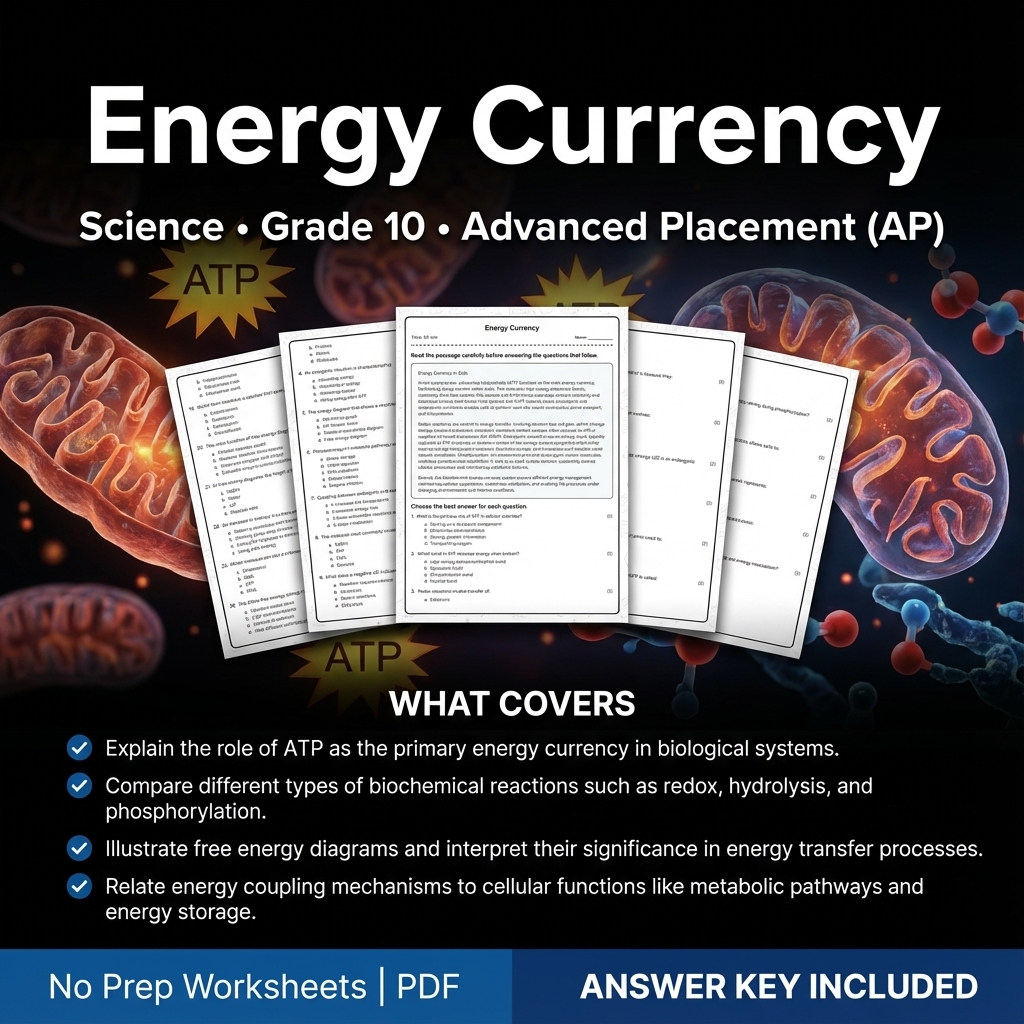 Grade 10 Science Worksheet Bundle – Physics, Biology & Earth Science PDF — included worksheet 56