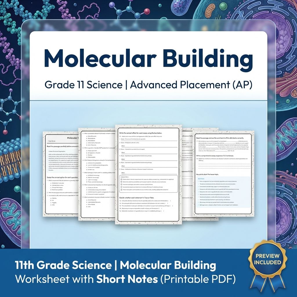 Grade 11 Science Worksheet Bundle Advanced Concepts & Scientific Reasoning (PDF) — included worksheet 53