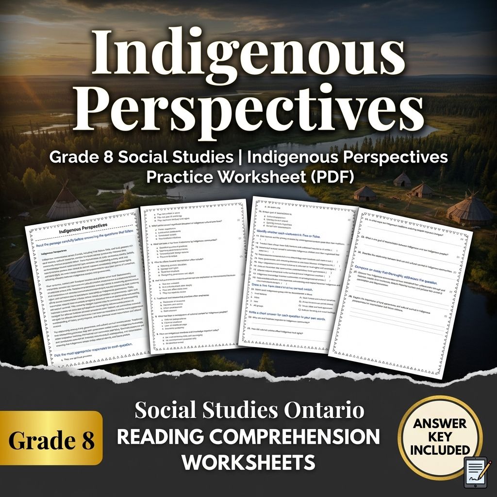 Grade 8 Social Studies Bundle | Critical Thinking & Key Concepts — included worksheet 33