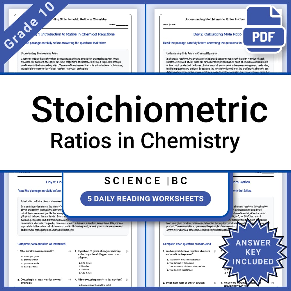Grade 10 Science Full Year Curriculum Bundle | Physics, Genetics & Core Concepts — included worksheet 58