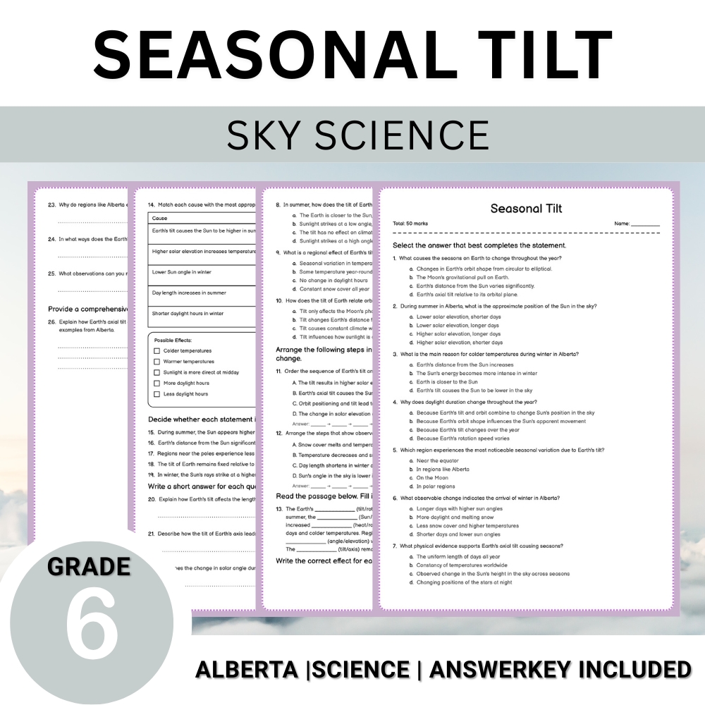 Grade 6 Science Worksheet Bundle – Comprehensive Assessment & Practice Pack — included worksheet 59