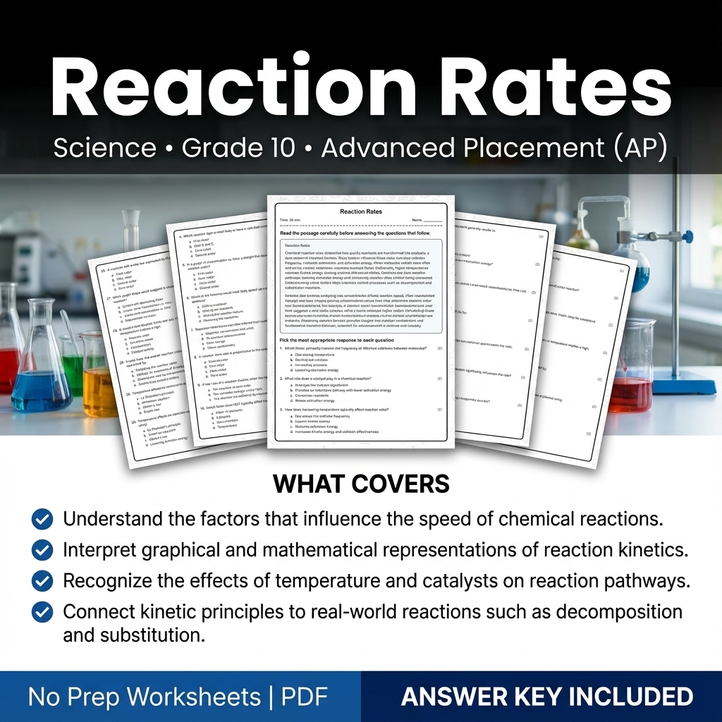 Grade 10 Science Worksheet Bundle – Physics, Biology & Earth Science PDF — included worksheet 57