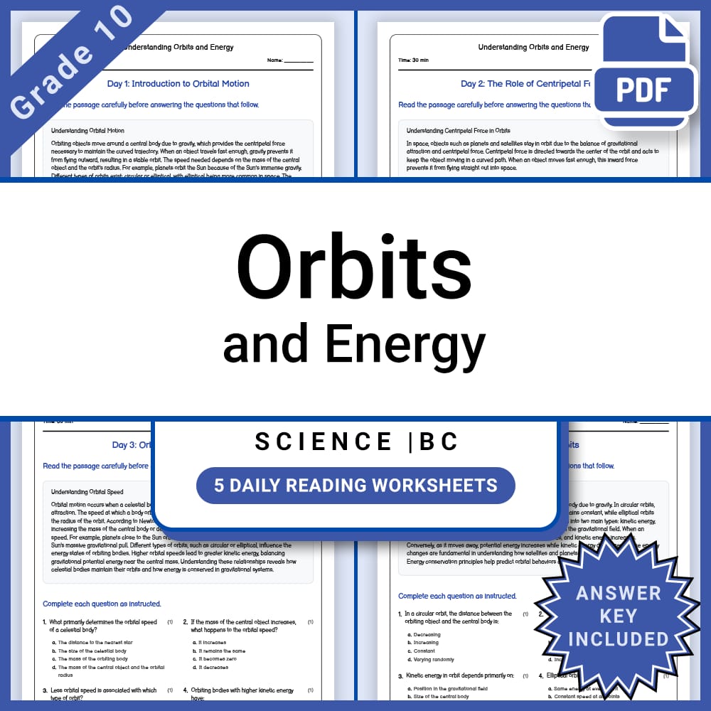 Grade 10 Science Full Year Curriculum Bundle | Physics, Genetics & Core Concepts — included worksheet 60