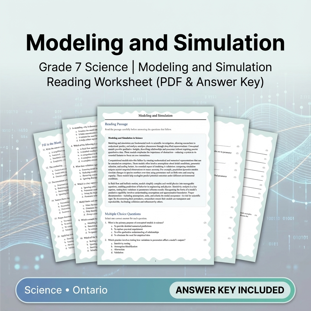 Grade 7 Science Unit Bundle | Inquiry, Data & Modeling Skills — included worksheet 12
