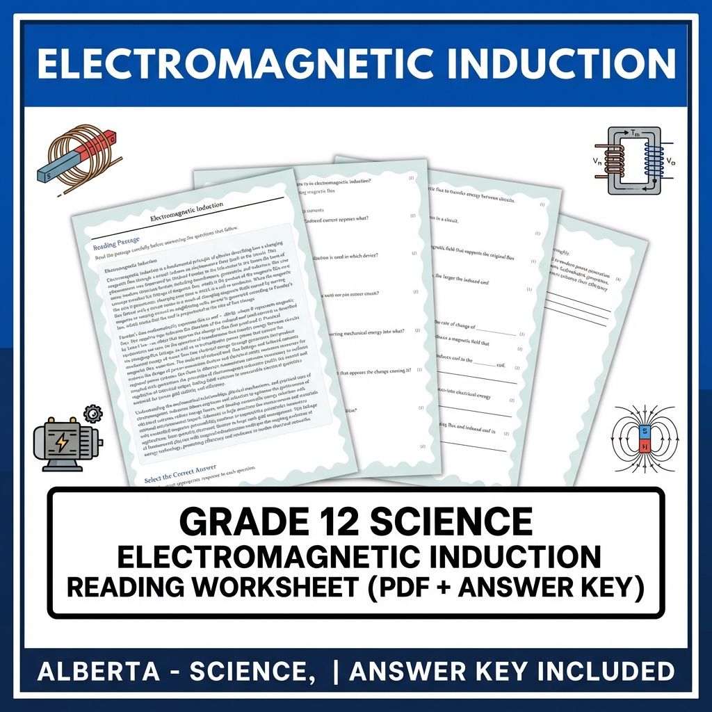 Grade 12 Science UNIT Bundle – Waves, Nuclear & Electromagnetism Worksheets — included worksheet 15