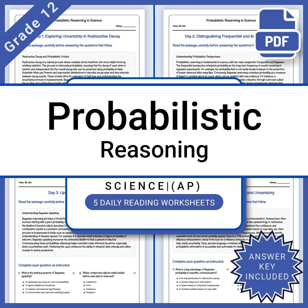 Grade 12 Science AP Full Year Bundle – Biology, Physics, Earth & Chemistry — included worksheet 59