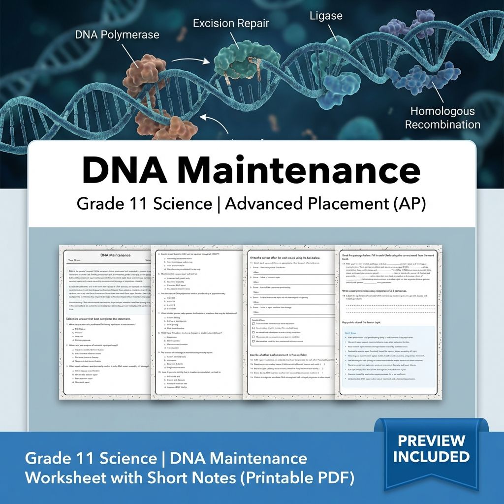 Grade 11 Science Worksheet Bundle Advanced Concepts & Scientific Reasoning (PDF) — included worksheet 59
