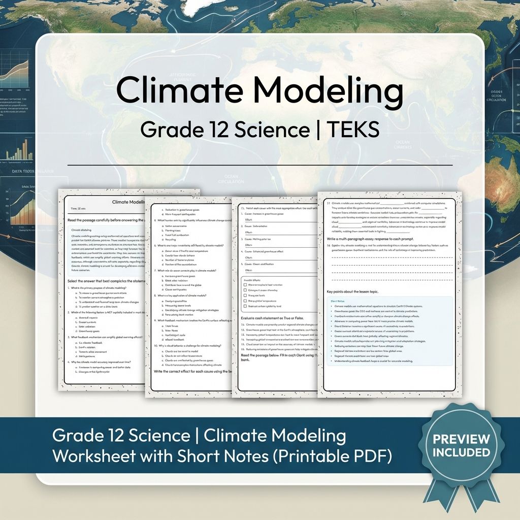 Grade 12 Science Workbook Bundle – Environmental, Genetics, Space & More — included worksheet 55