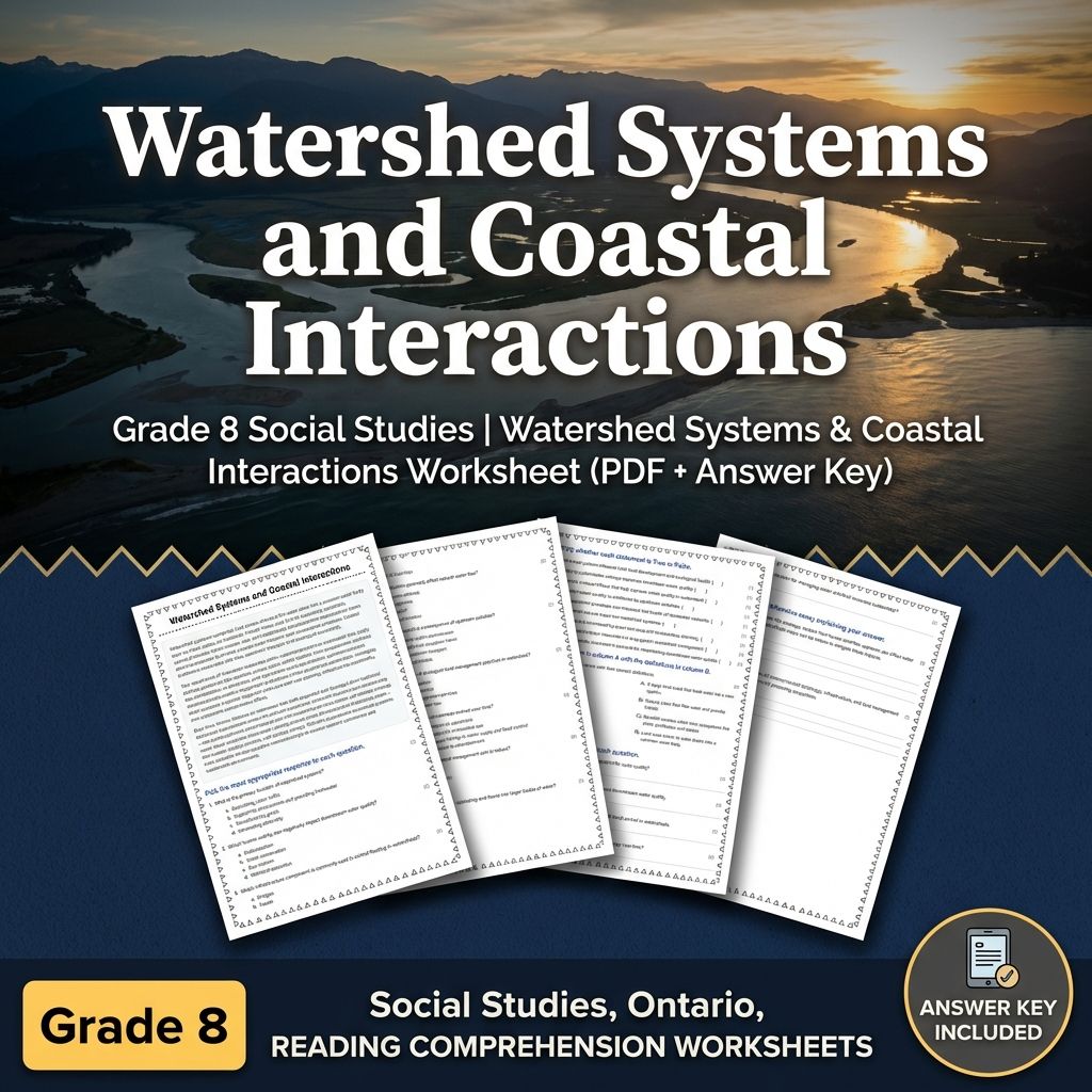 Grade 8 Social Studies Bundle – Regional Economies & Human–Environment Skills — included worksheet 16