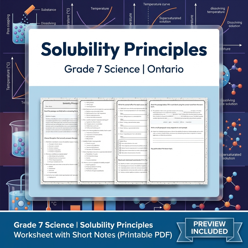 Grade 7 Science Full Year Bundle | Ecosystems & Heat Transfer — included worksheet 59