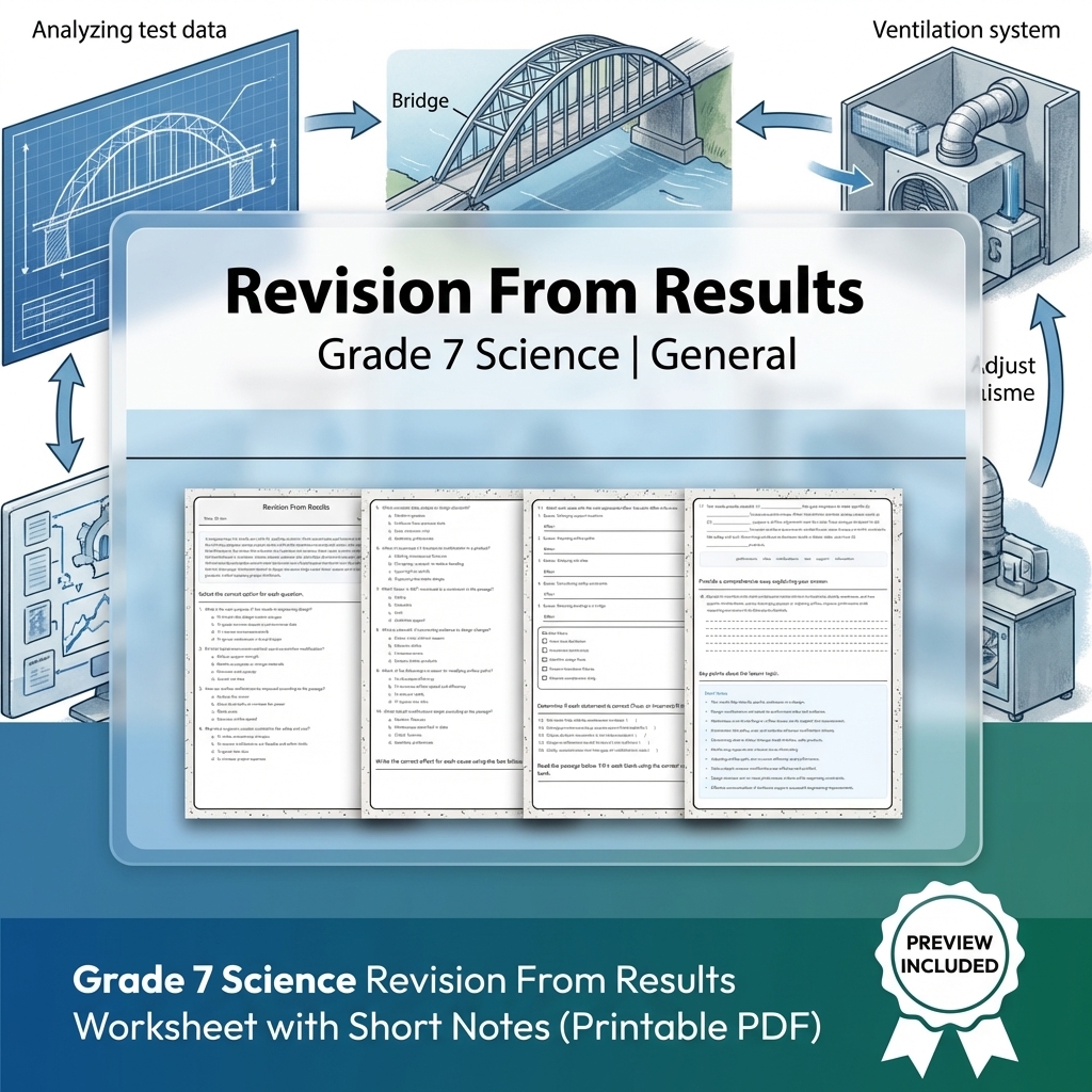 Grade 7 Science Data, Models, and Systems Full-Year Bundle | General Framework — included worksheet 40