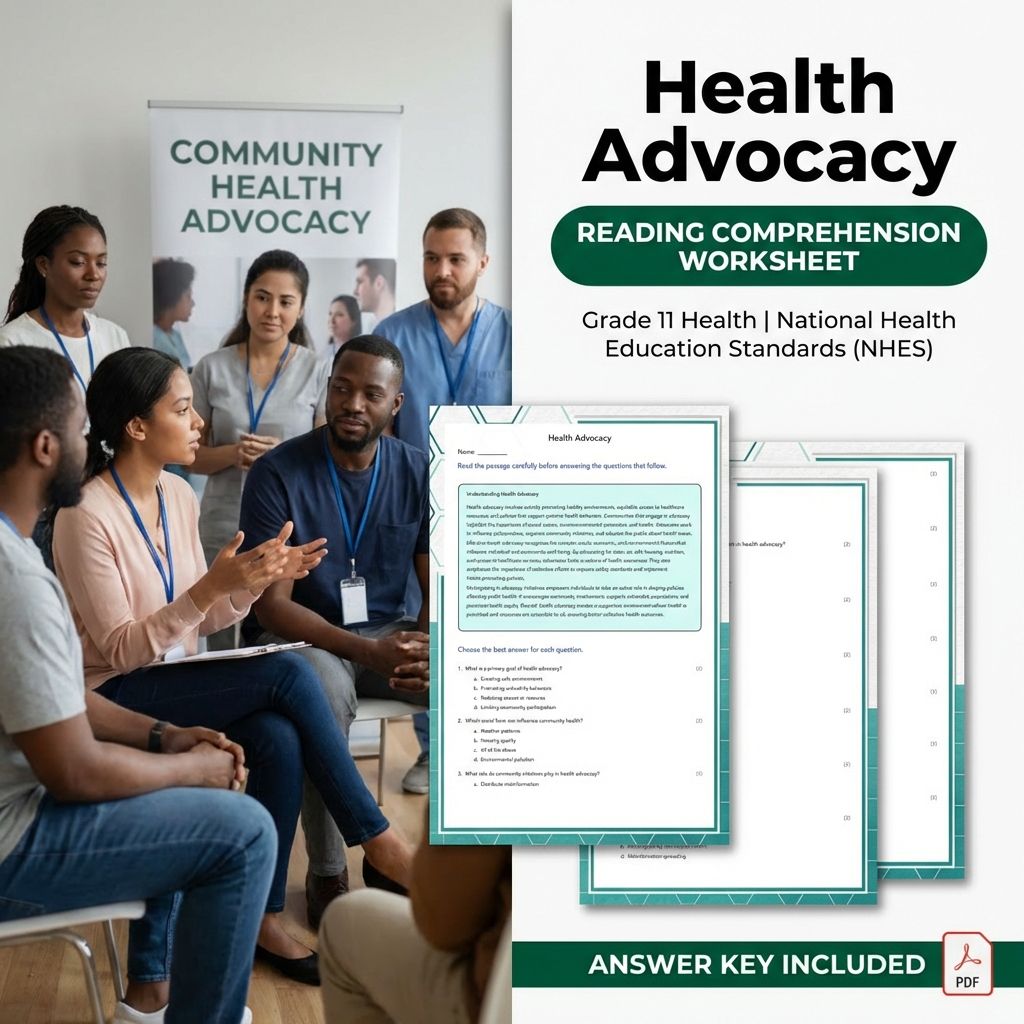 Grade 11 Health Worksheet Bundle – Interpersonal Skills & Advocacy NHES Aligned — included worksheet 39