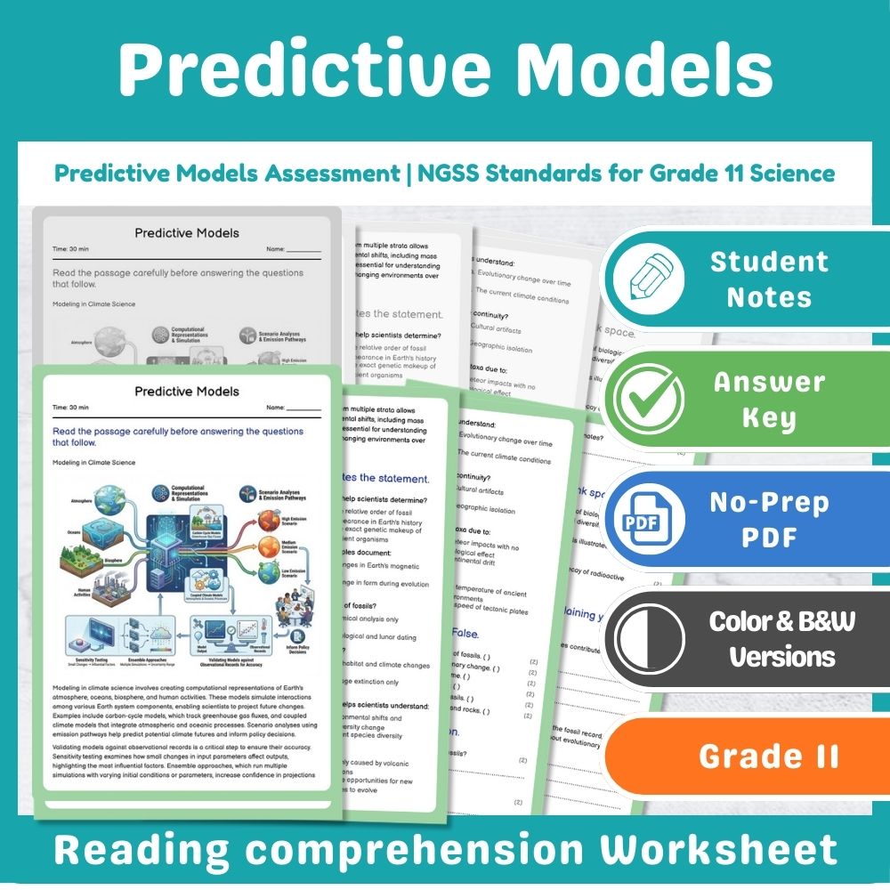 Grade 11 Science Mini Bundle | Earth and Human Activity NGSS Not Specified — included worksheet 6