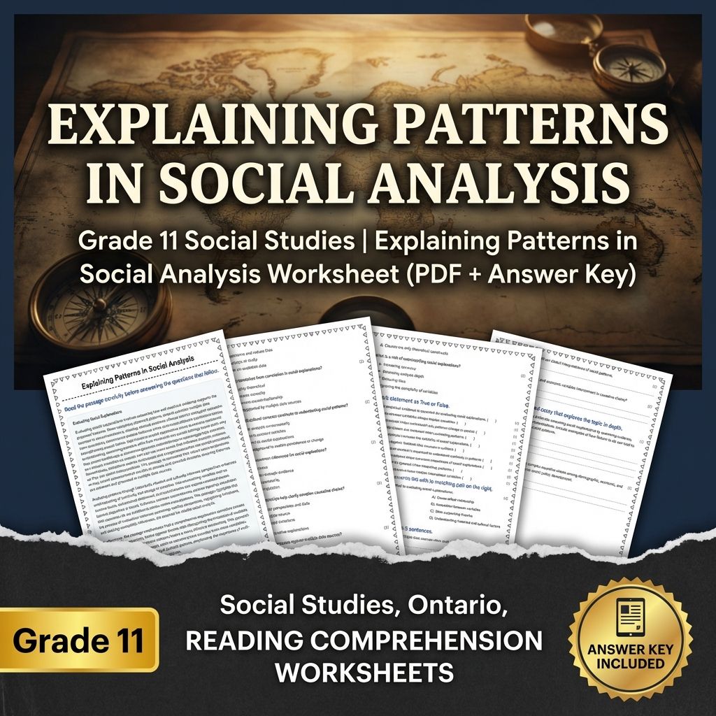 Grade 11 Social Studies Bundle – Critical Thinking & Analysis (PDF + Answer Key) — included worksheet 39