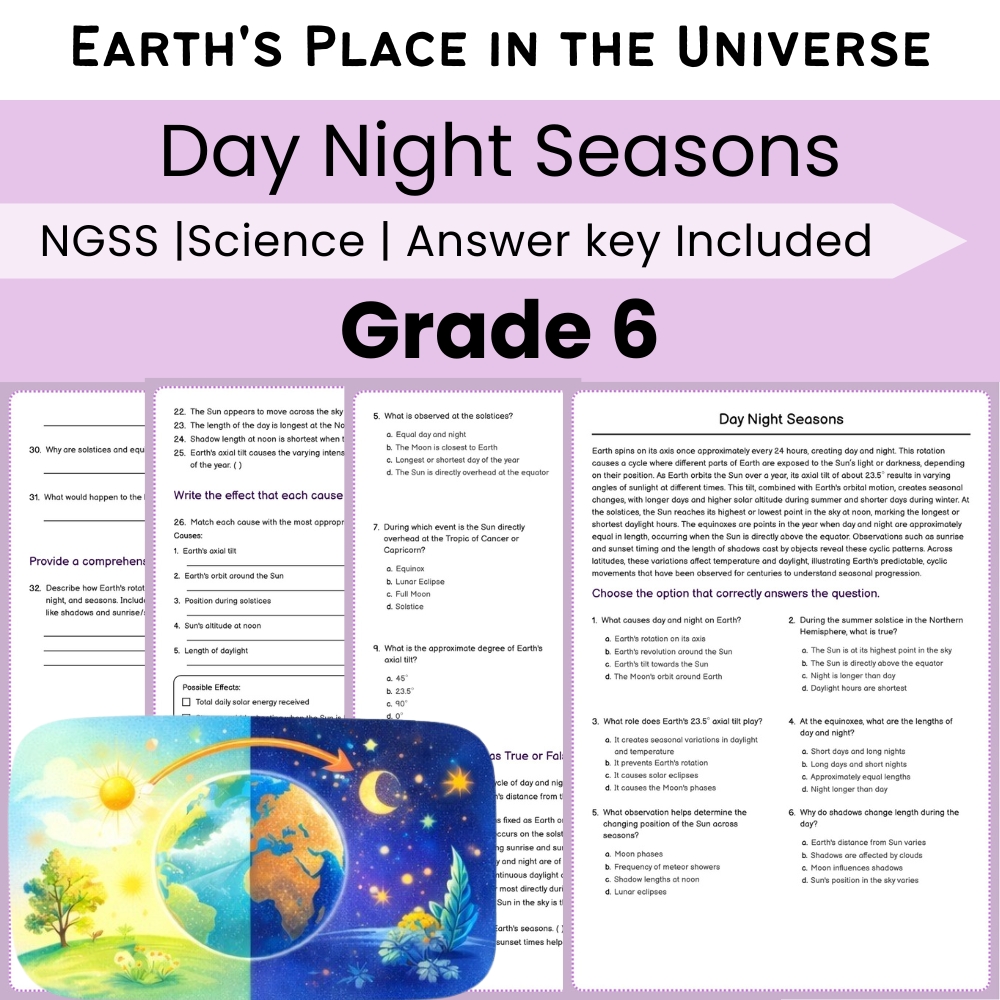 Grade 6 Science NGSS Worksheet Bundle | Comprehensive STEM Practice Pack — included worksheet 46