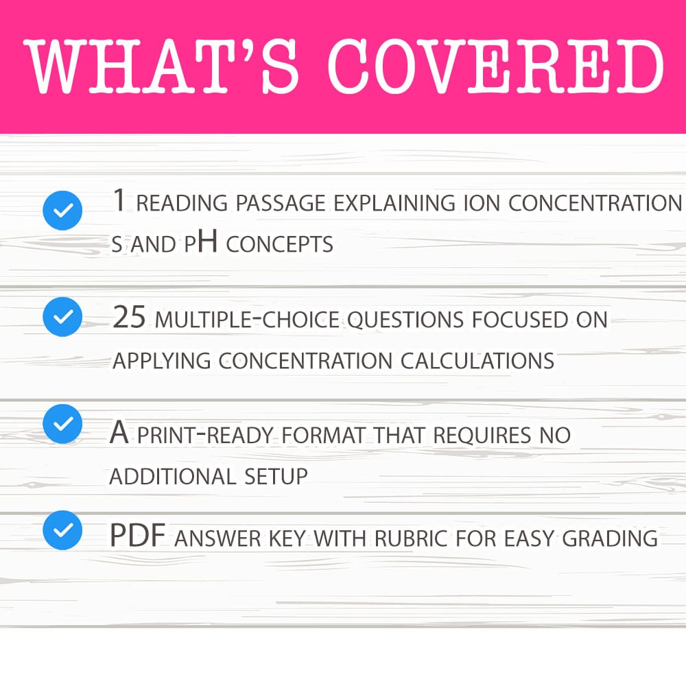 Grade 11 Science worksheet mcq paper worksheet — Grade 11 Science — Worksheet MCQ Paper for Mastering Concentration Calcul…